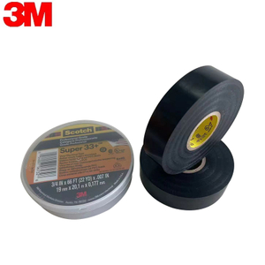 3M Super 33+ PVC 0.18Mm Factory Custom Black Rubber Adhesive Insulating For Electrical Application Vinyl Electrical Tape