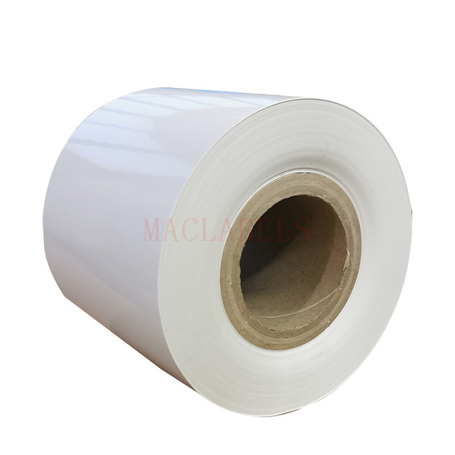3M 92200 Polyester Label Material - White Glossy Thermal Transfer Roll