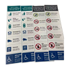 3M Vinyl HP Latex 8520 Matte Overlaminate Subway Wayfinding Signage