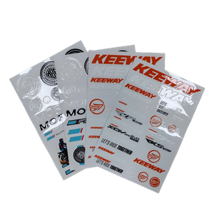 Custom Anti-Yellow Crystal Transfer Stickers for Motorcycle