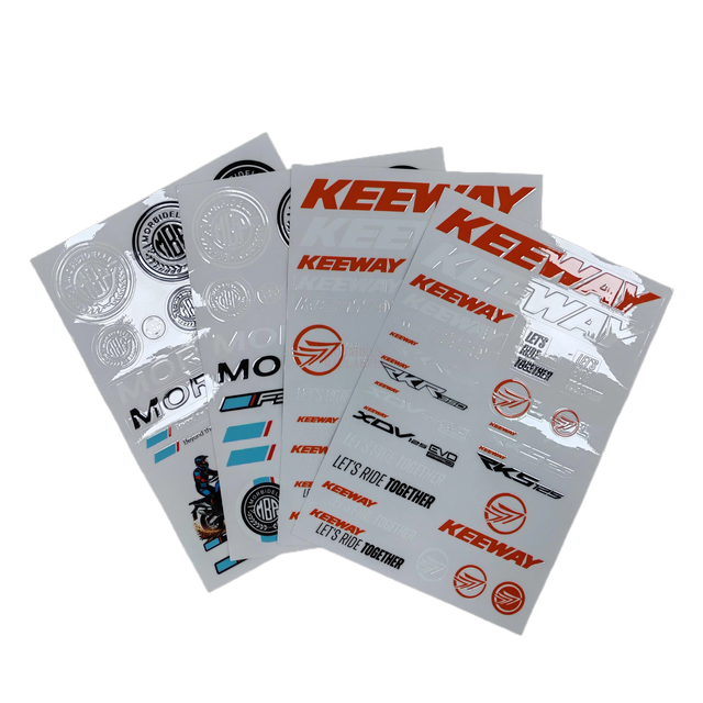 Custom Anti-Yellow Crystal Transfer Stickers for Motorcycle