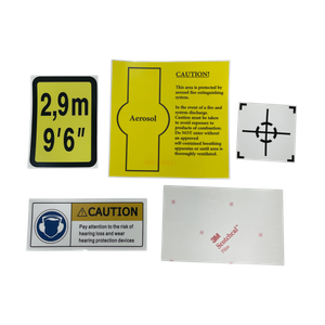 Custom 3M™ UL969-Certified Vinyl Industrial Equipment Labels