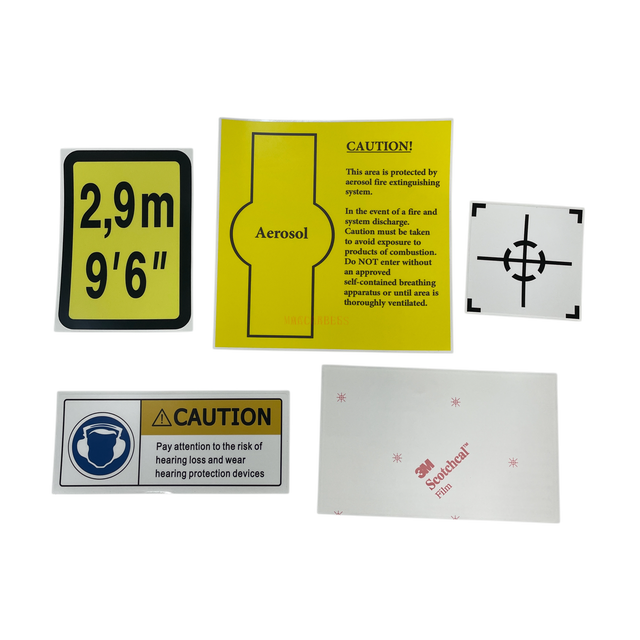 Custom 3M™ UL969-Certified Vinyl Industrial Equipment Labels