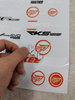 Custom Anti-Yellow Crystal Transfer Stickers for Motorcycle