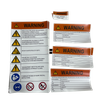 Custom UL969 Compliant Equipment Safety Warning Stickers